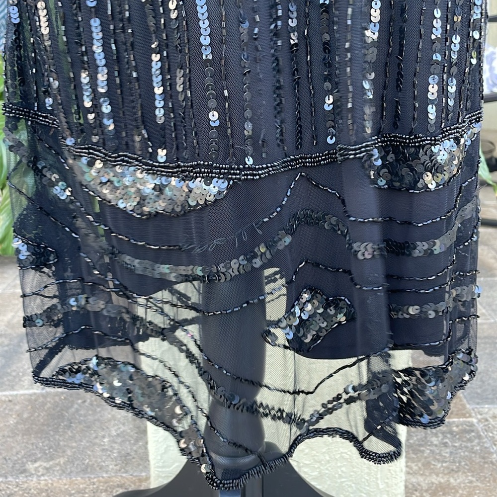 Vintage Stenaz black bead and sequent dress - Picture 3 of 6